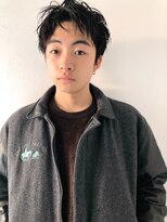 ソーコ 渋谷(SOCO)&nbsp;メンズニュアンスパーマ波巻きスパイラルメンズパーマ