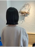 切りっぱなしボブ