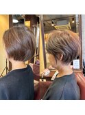 簡単スタイリングなショートヘア
