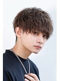 緩めツイスパ×ラウンドマッシュ！2ブロック刈り上げ