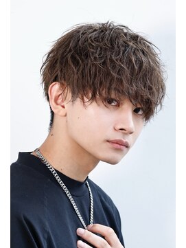 リップス 原宿(LIPPS) 緩めツイスパ×ラウンドマッシュ!2ブロック刈り上げ