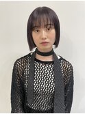 ◎切りっぱなしボブ縮毛矯正ミニボブストレートパーマ