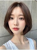 大人可愛い小顔前下がりボブ×ナチュラルボブ×ミニボブ20代30代