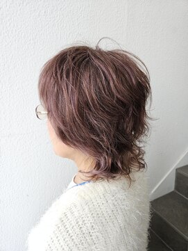 ミルク 希望ヶ丘(milk) ショートウルフ/ピンクグレージュ