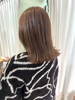 ワッツユアヘアストーリー(What’s your hair story)&nbsp;ミディアムレイヤー/ベージュ/アッシュ/ブリーチなしカラー