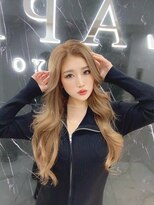 ラピス 渋谷本店(Lapis) ミルクティーカラー/ブリーチなし/レイヤーカット/ミニウルフ