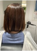透明感とツヤで魅せる＊白髪染めを使わない白髪染め