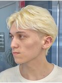 メンズショート×抜きっぱなしブロンド