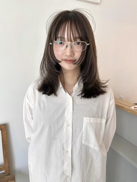 フェブミエル(fev miel) 【fev_rica】透けオリーブグレージュ