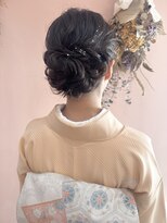 サロン ド ユーア(salon de yuua) 七五三 お宮参り 和装ヘアアレンジ 金箔 着付け シニヨン