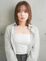 ニューヨークニューヨーク 寝屋川店(NYNY)&nbsp;ゆるふわミディアム/顔周りレイヤー/レイヤーカット/ベージュ