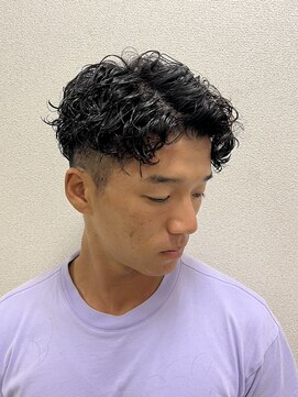 スパイラルパーマ　戸越銀座　バーバー