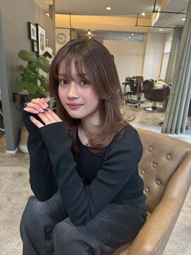 20代30代40代似合わせカットうるツヤレイヤーカットセミロング