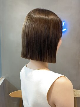 ロンドアジュール 横浜(Lond azur) 大人ガーリー/ミニボブレイヤー/ミディアムレイヤーカット/横浜