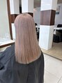 アッシュ 藤が丘店(Ash) 2ブリーチで作るピンクベージュ