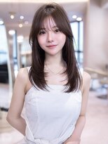 エースハバナ 渋谷(1 HAVANA)&nbsp;大人ガーリー似合わせカット×ダークアッシュ/顔周りレイヤー