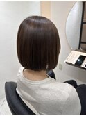 ミニボブ 切りっぱなしボブ 髪質改善【北千住髪質改善】