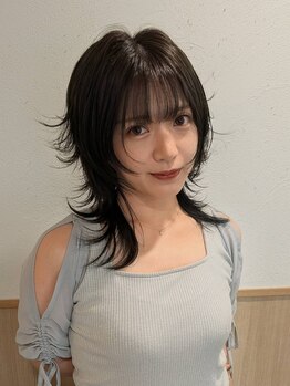 Pearl by BroocH【パールバイブローチ】【7/9 NEW OPEN（予定）】の写真/【小倉駅徒歩1分】韓国風レイヤーやウルフカットで小顔見せ。トレンドの「顔周り似合わせ」は当店にお任せ