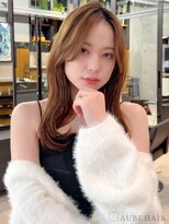 オーブヘアー マーゼル 上田店(AUBE HAIR mazzel) 20代・30代_韓国_セミロング