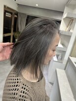 ワールドオーダー 天王寺店(WORLD ORDER)&nbsp;白髪活かし相談／ダークグレージュのミディ
