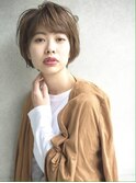 姫カット シアーカラー 抜け感たっぷりショート 新小岩