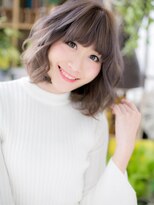 カバーヘア イヴ 戸頭店(COVER HAIR EVE)&nbsp;*EVE戸頭*個性的カラー＆斜めバング☆ガーリーミディa