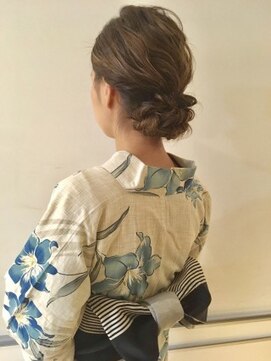 ネオリーブ クーロ(Neolive curro) 浴衣着付け受付中♪ゆるふわアップスタイル