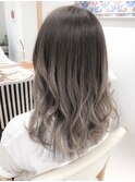 大人可愛いグラデーションカラーデザインカラーアッシュカラー