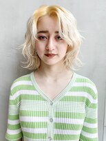 アルバム 銀座(ALBUM GINZA) カジュアルボブ_ココアブラウンフリンジウェーブ_67810