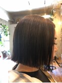 切りっぱなしボブ