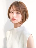 30代40代50代イメチェンラベンダーカラー前髪丸みショート
