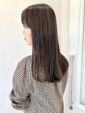 フォーク FOLK 【FOLK】ブリーチなし！カラーでハイライト♪ツヤツヤロング☆