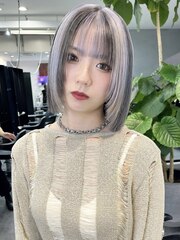 【RITZY】silver × gray 2section color