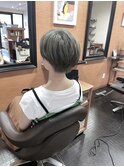ブリーチonカラー グレージュシルバー