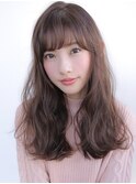 《Agu hair》甘すぎない暖色ウェーブロング