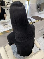 シェノン サントル(CHAINON CENTRE)&nbsp;グレージュカラー/斜めバング/酸性縮毛矯正/似合わせスタイル