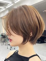 ロンドブルーム 天神大名店(Lond Bloom)&nbsp;ミルクティベージュカラーミニボブ大人ショートボブショート