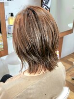 ジーウィズヘアー(G-with hair) ミディアムレイヤー+ハイライトカラー