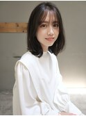 透明感溢れる地毛風シースルーグレージュカラー