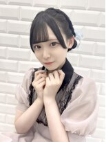 リルミー(Lilme) コンカフェ生誕イベント前に編み込みツインおだんご♪