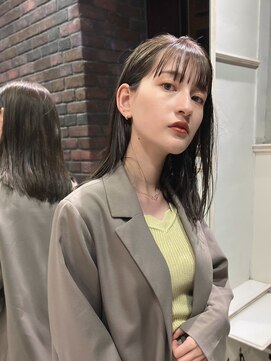 ヨー(Yoh-) 【オリーブベージュ/.阿部達哉】ブリーチ無し/透け感/イルミナ