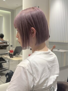 ケリーアン 太田(kelly.un) ミニボブ / 切りっぱなしボブ / シアーカラー / パープルグレー