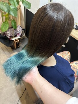 テーラヘアー 四街道店(TELA HAIR) グリーンカラー【TELAHAIR四街道】