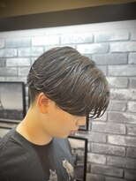 プラウド(PROUD) メンズナチュラルセンターパートニュアンスパーマ毛流れ重視