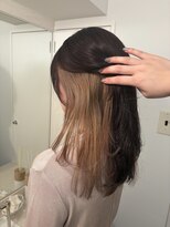 シェル(SHEL+L)&nbsp;inner color! ミルクティーベージュ【HARUNA】