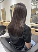 ピンクバイオレット 髪質改善カラー