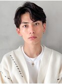 ナチュラルヘアフェザーパーマ大人爽やかヘア束感好感度◎