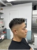 スキンフェード×ホワイトメッシュ