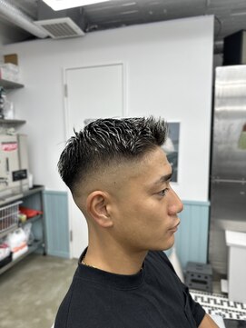 ダムディートウキョウ 関内店(DAMDEE TOKYO) スキンフェード×ホワイトメッシュ