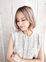 ヘアーアンドスマイル バル(hair&smile Baru) ハイトーンボブ